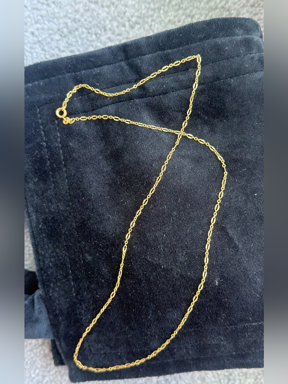 18K Gold Filled Delicate Gold Chain Necklace - Women Jewelry